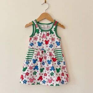 HANNA ANDERSSON x DISNEY VGUC Colorful Floral Mouse Ears Print Dress